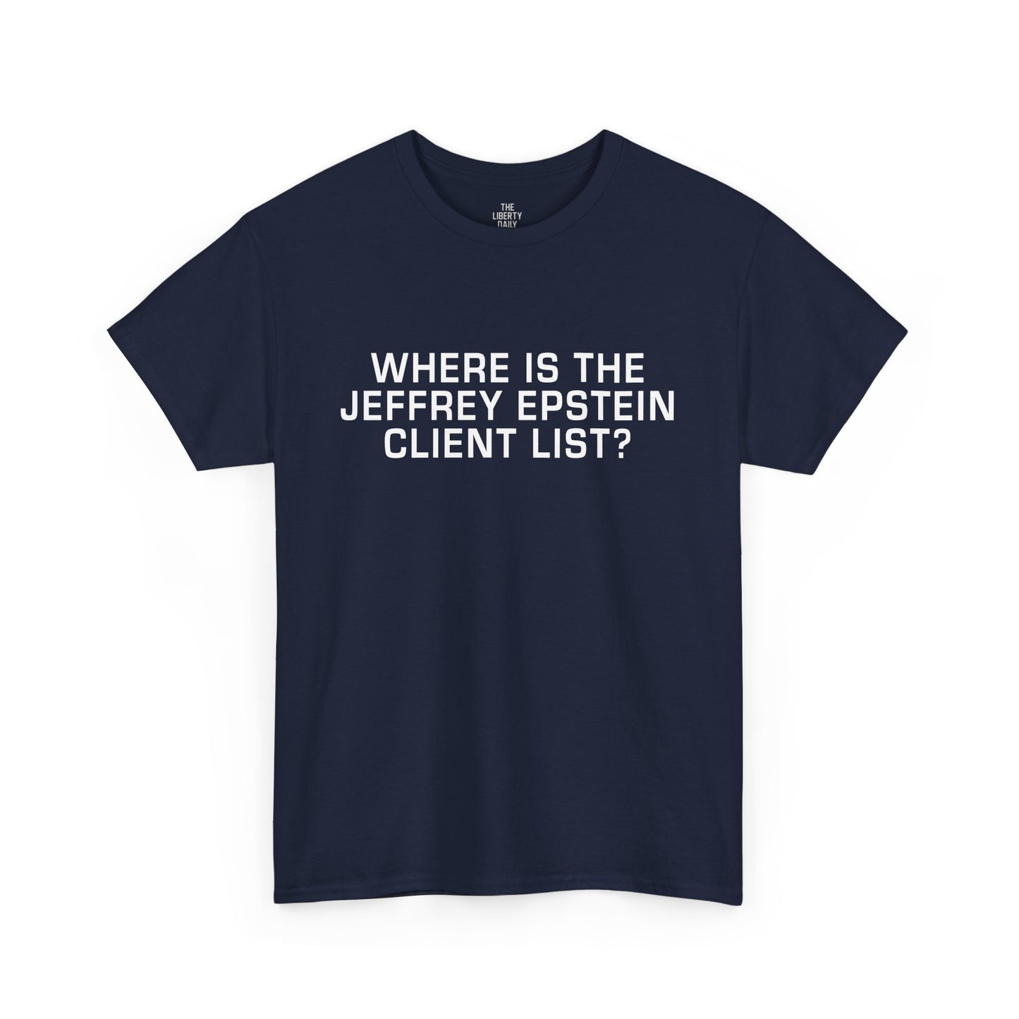 Where is the Jeffrey Epstein Client List Shirt