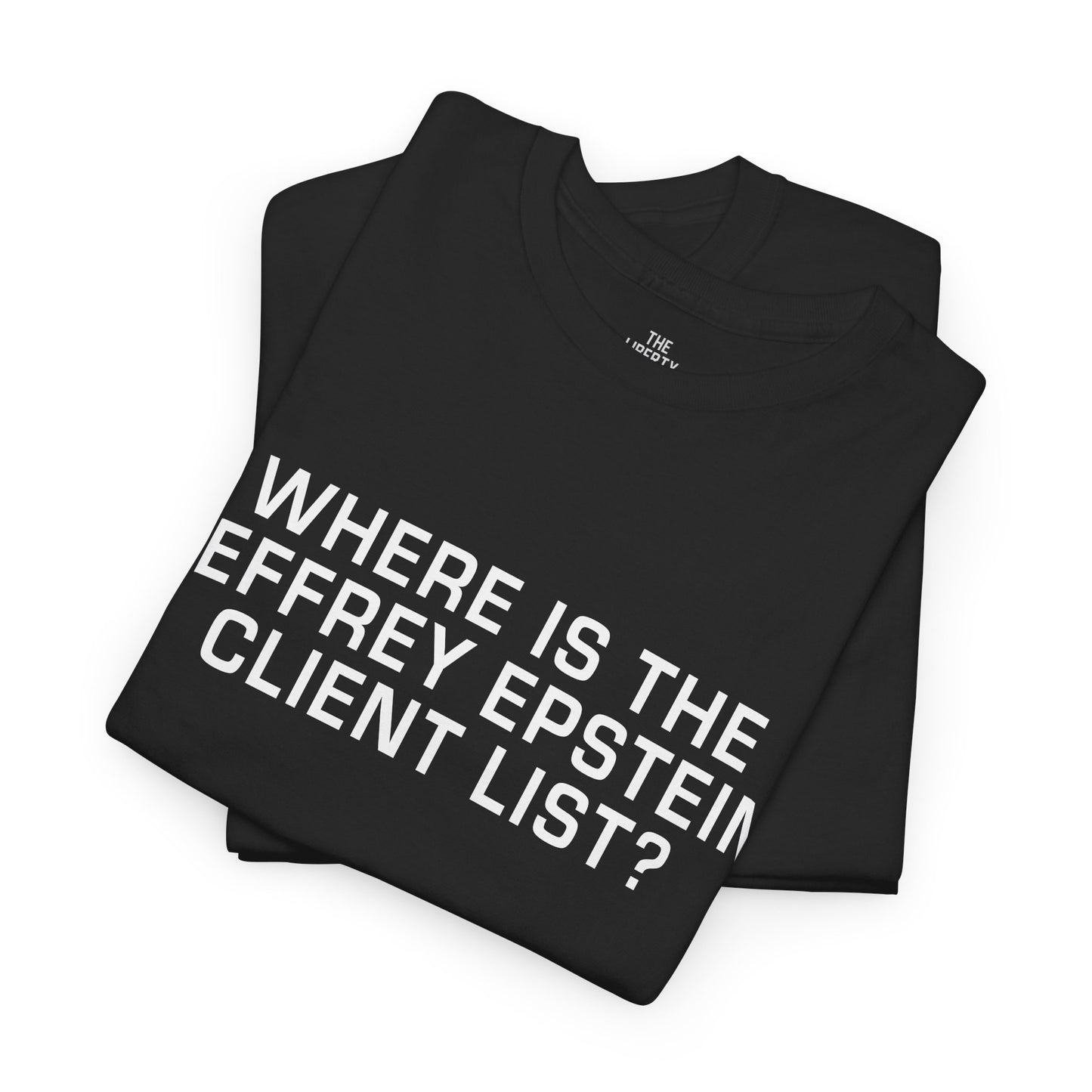 Where is the Jeffrey Epstein Client List Shirt