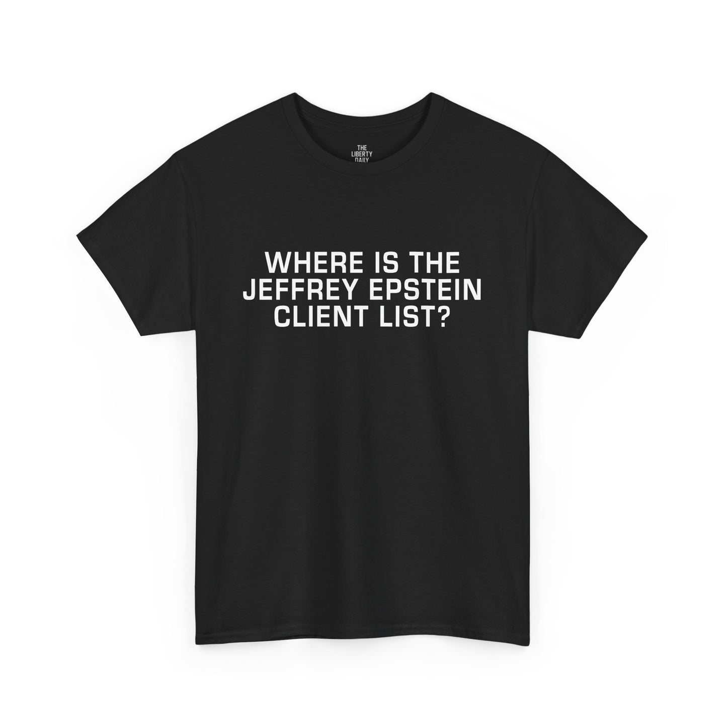 Where is the Jeffrey Epstein Client List Shirt