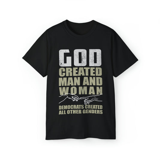 God Created Man & Woman T-Shirt