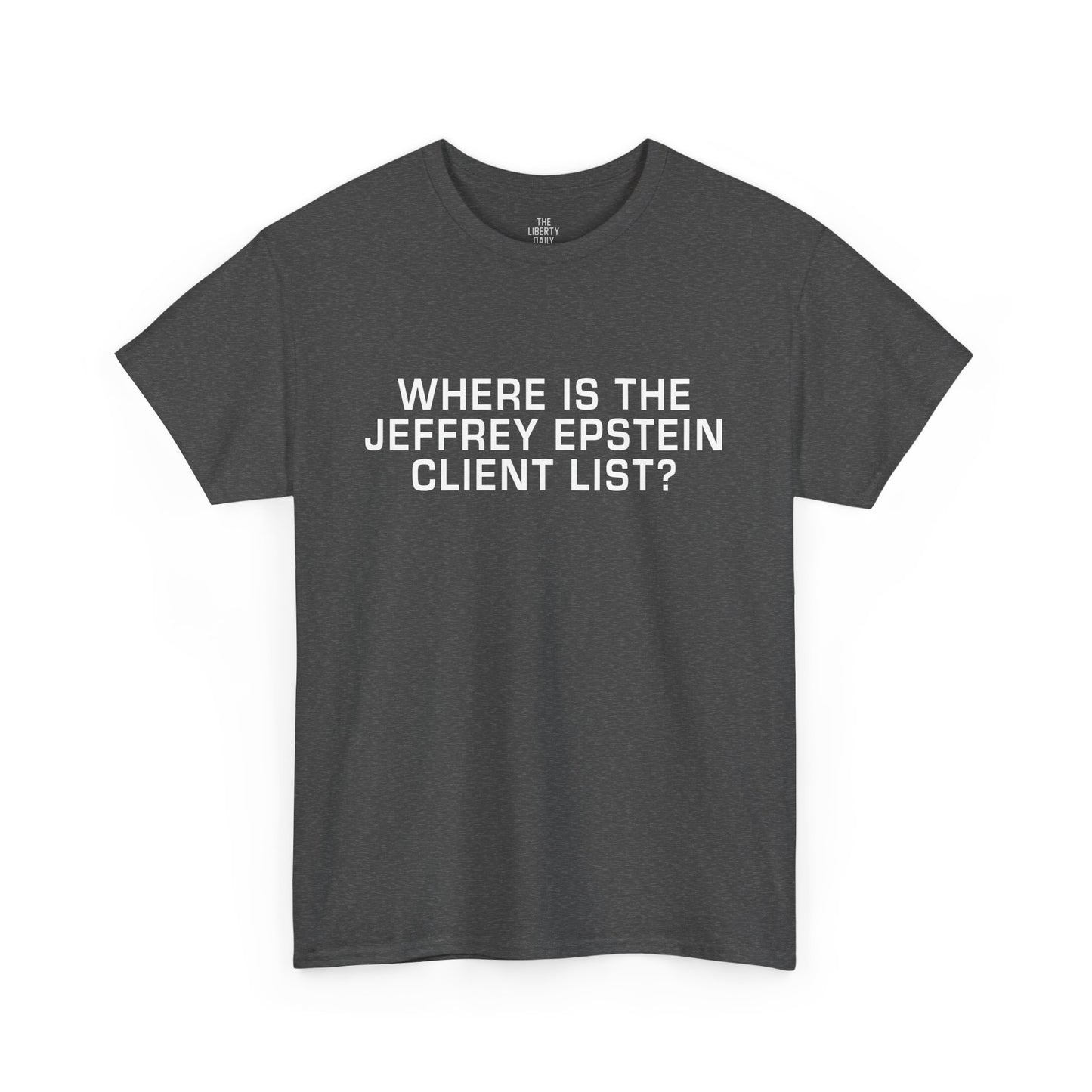 Where is the Jeffrey Epstein Client List Shirt