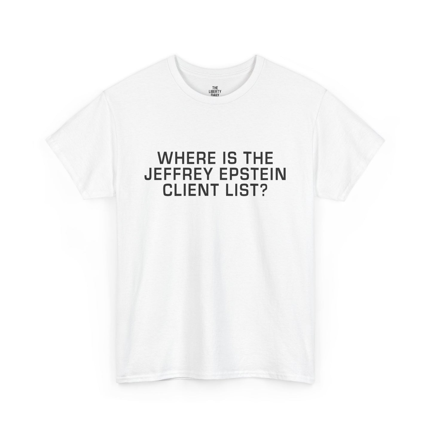 Where is the Jeffrey Epstein Client List Shirt