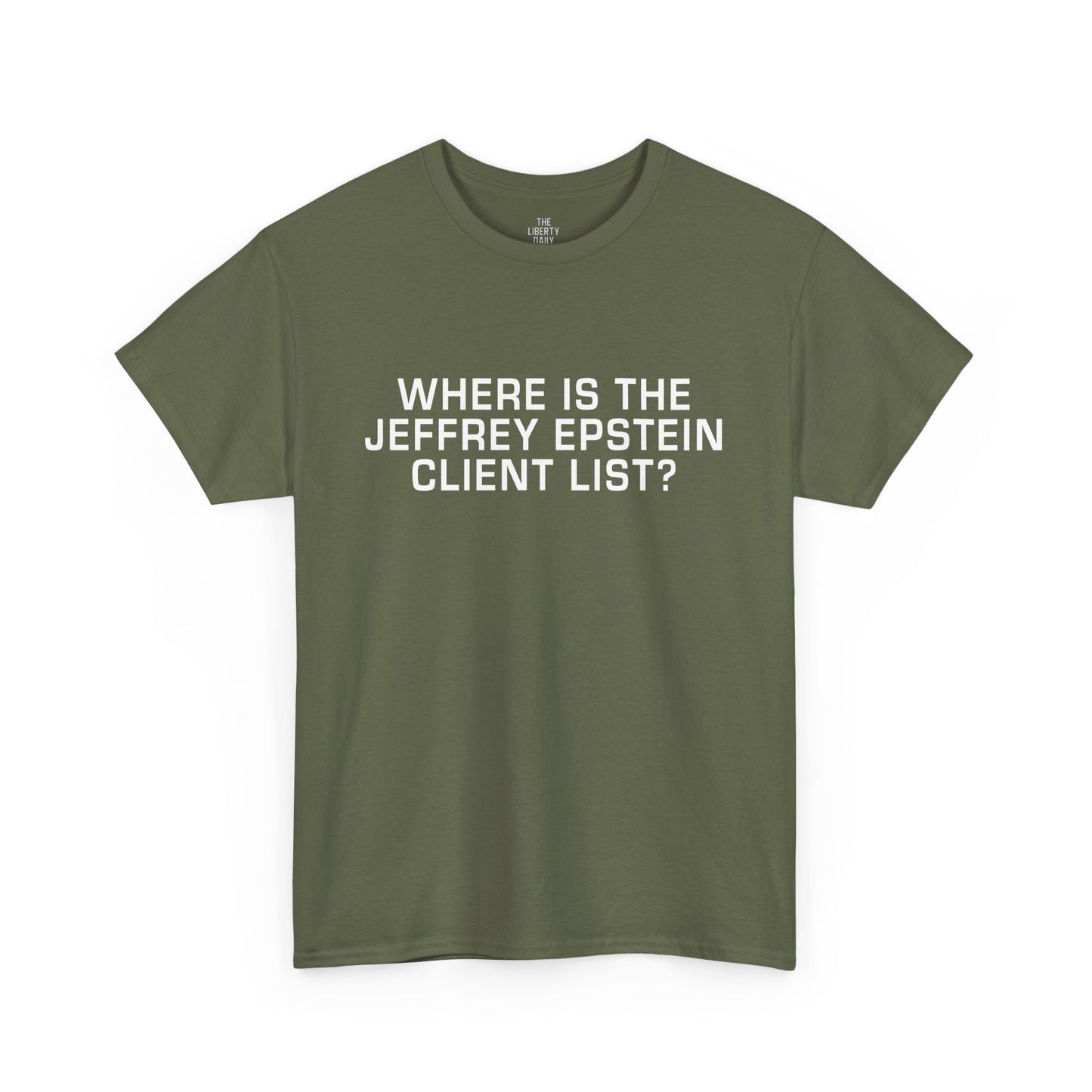 Where is the Jeffrey Epstein Client List Shirt