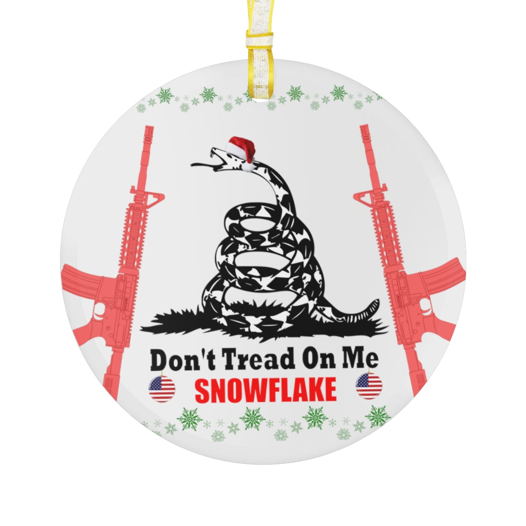 Don't Tread On Me - Glass Ornament - The Liberty Daily