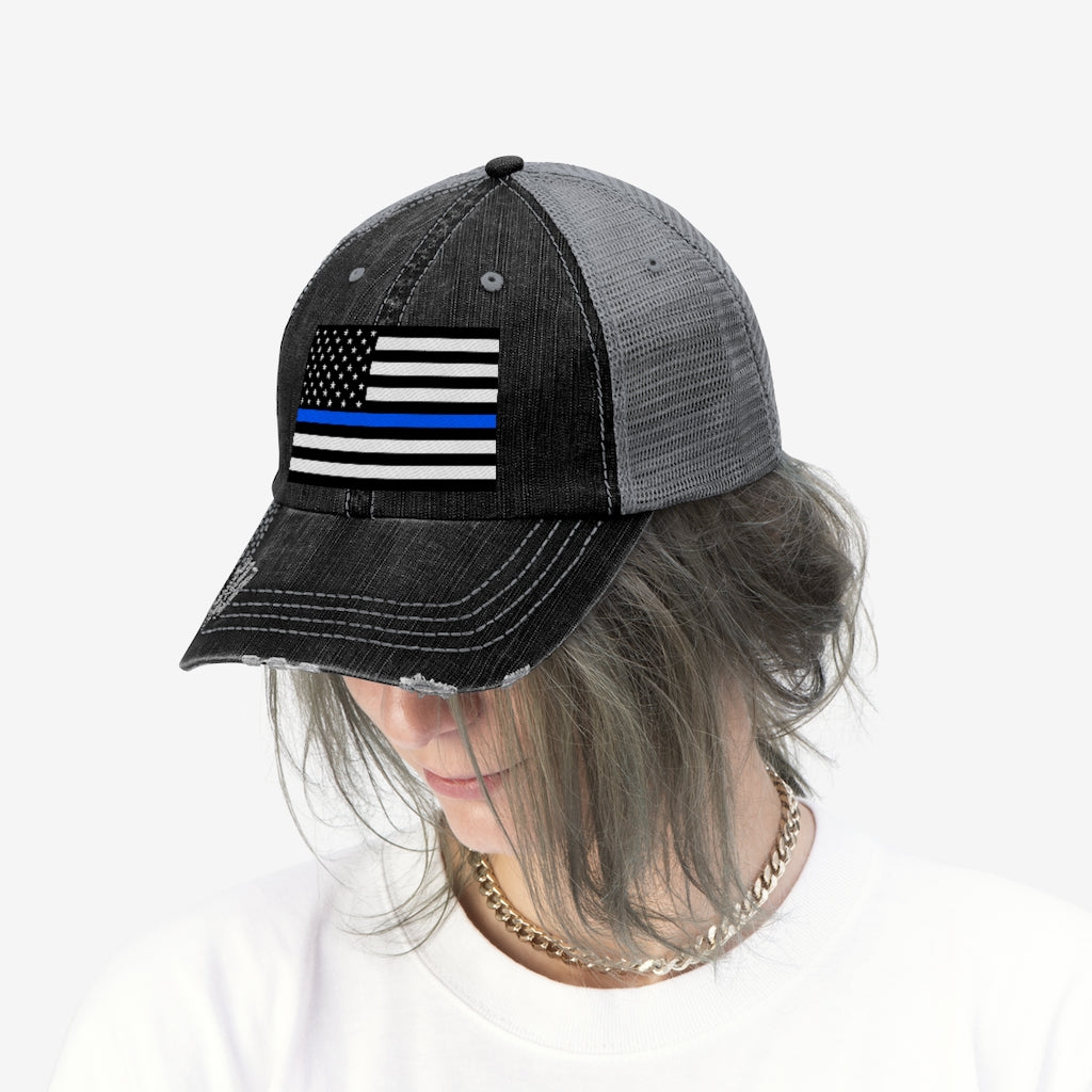Thin Blue Line Trucker Hat