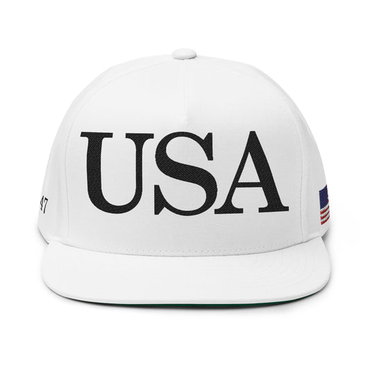 USA Hat - Pure White