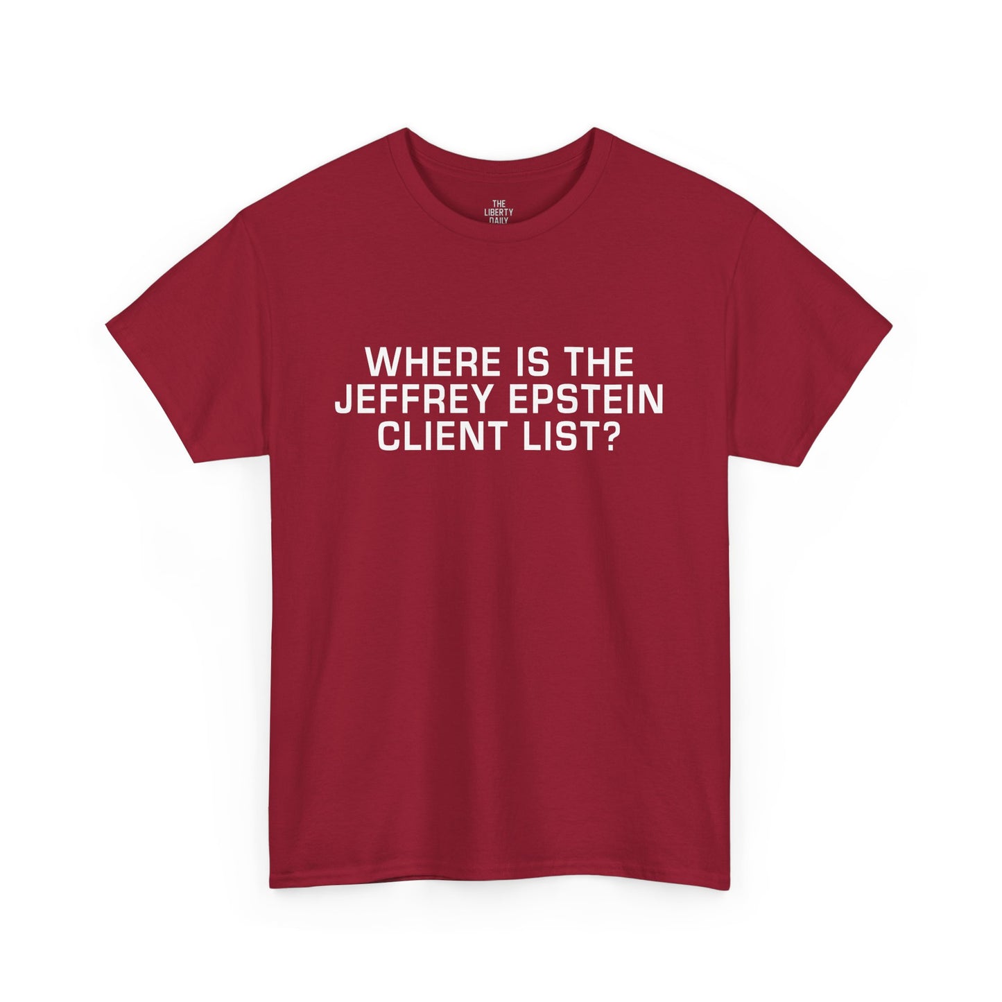 Where is the Jeffrey Epstein Client List Shirt