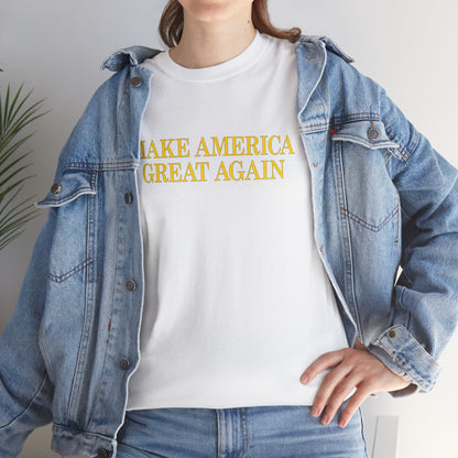 MAGA T-Shirt White/Gold