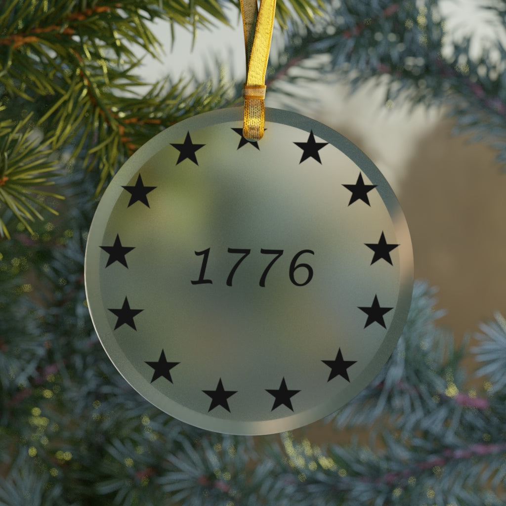 Betsy Ross Flag 1776 - Glass Ornament - The Liberty Daily