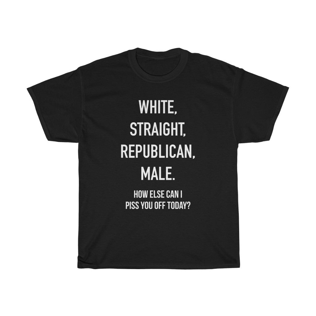 Straight, White, Republican, Male T-Shirt